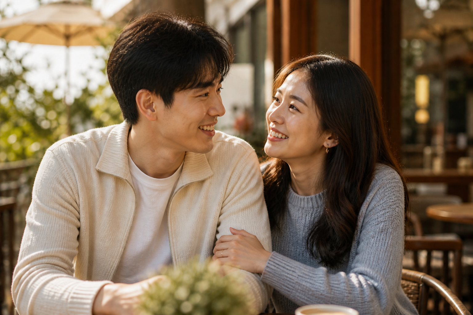 已成為情侶的華人男女